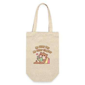 Ein Otter-Tag Ein Otter-Kapitel Niedlich Otter Chilling - Geschenkbeutel für Flaschen - Natur - Vorne