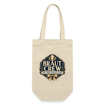 Braut Crew Hochzeitsedition - Geschenkbeutel für Flaschen - Natur - Vorne