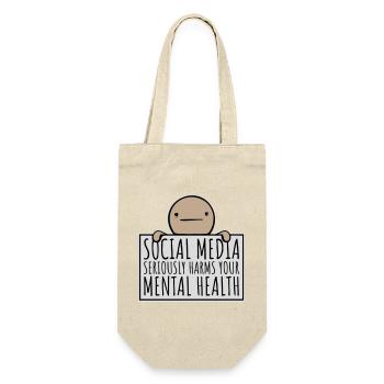Les réseaux sociaux nuisent sérieusement à la santé mentale selon les affirmations - Sac à bouteille - nature - Devant