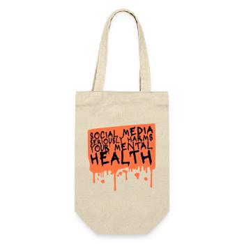 Les réseaux sociaux nuisent sérieusement à la santé mentale selon les affirmations - Sac à bouteille - nature - Devant