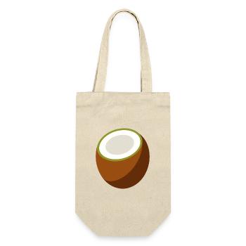 Kokosnuss - Geschenkbeutel für Flaschen - Natur - Vorne