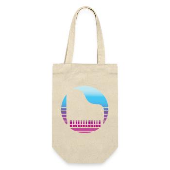 Cadeau pour musicien piano piano : idée cadeau - Sac à bouteille - nature - Devant