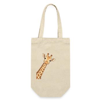 Giraffenhemd, Tierliebhaber-T-Shirt - Geschenkbeutel für Flaschen - Natur - Vorne