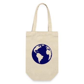 Erde - Geschenkbeutel für Flaschen - Natur - Vorne