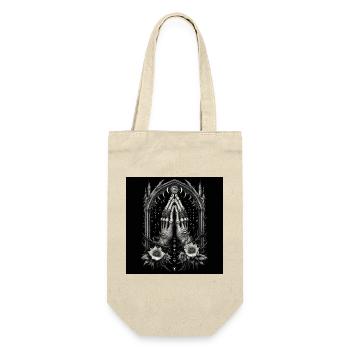 Alchemical Hands in Prayer and Mystical Eye - Gift Bag for Bottles - nature - Front