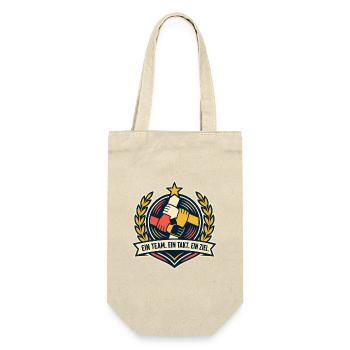 One team, one beat, one goal, team spirit - Gift Bag for Bottles - nature - Front