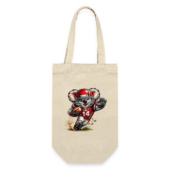 Cute koala playing American football - Gift Bag for Bottles - nature - Front