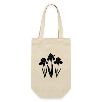 Fleur d’iris - Sac à bouteille - nature - Devant