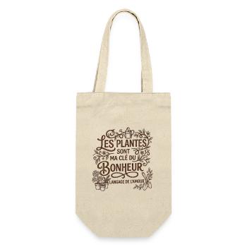 Les Plantes sont ma Cle du Bonheur - Jardinage - Sac à bouteille - nature - Devant