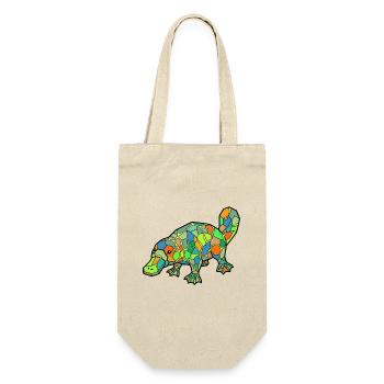 Mosaic Platypus Rainbow Style - Gift Bag for Bottles - nature - Front