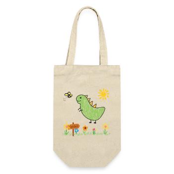 Dino Garden Green Kids - Gift Bag for Bottles - nature - Front
