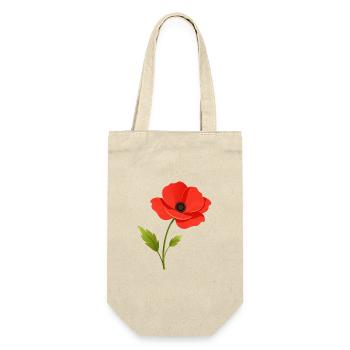 Poppy flower - Gift Bag for Bottles - nature - Front