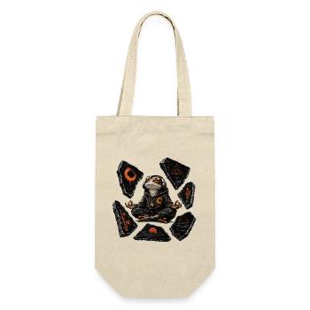 Meditating Frog Pullover Hoodie Zen - Gift Bag for Bottles - nature - Front