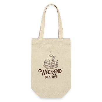 Week-end Réservé - Rendez-vous avec ma PAL - Sac à bouteille - nature - Devant