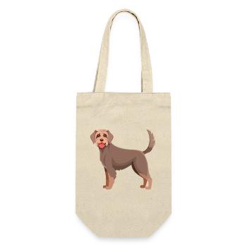 German Wirehaired Dog (Comic) - Gift Bag for Bottles - nature - Front