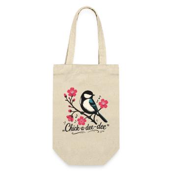 Chick-a-dee-dee-dee with Bird Call - Gift Bag for Bottles - nature - Front