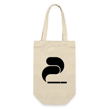 Black Cigarette – Graphic Illustration - Gift Bag for Bottles - nature - Front