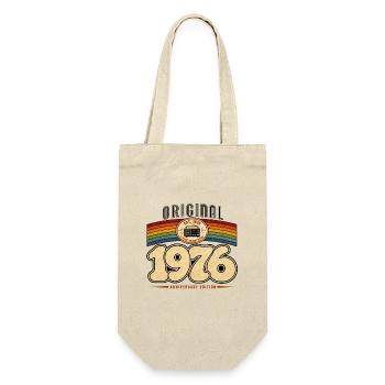 Original 1976 Vintage Anniversary 50 Years - Gift Bag for Bottles - nature - Front