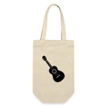 Ukulele - Gift Bag for Bottles - nature - Front