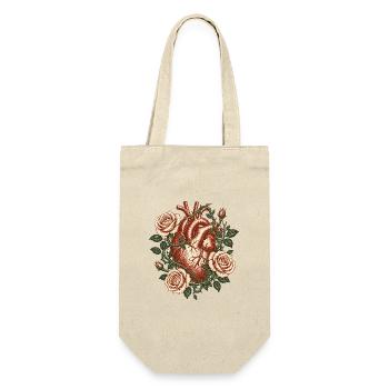 Cœur anatomique vintage avec des roses – Art gothique - Sac à bouteille - nature - Devant