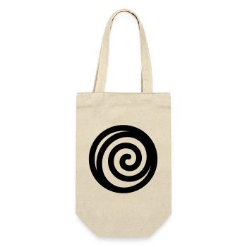 Japanese Spiral - Gift Bag for Bottles - nature - Front