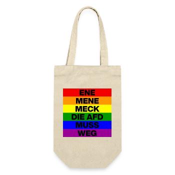 ENE MENE MECK THE AFD MUST GO, NO AFD, NO NZS - Gift Bag for Bottles - nature - Front