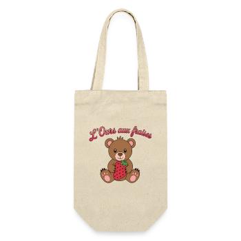 L'ours aux fraises - Sac à bouteille - nature - Devant