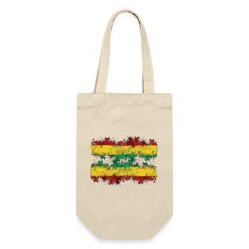 Mélange de drapeau rastafari Paint Splash - Sac à bouteille - nature - Devant