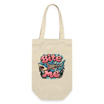 Cock Me Vintage Skeletal Shark - Gift Bag for Bottles - nature - Front