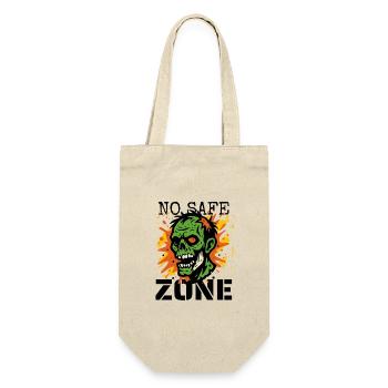 Zombie No Safe Zone - Geschenkbeutel für Flaschen - Natur - Vorne