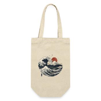 Fujiyama Wave - Gift Bag for Bottles - nature - Front