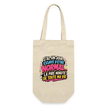 J’ai essayé d’être normal - Sac à bouteille - nature - Devant
