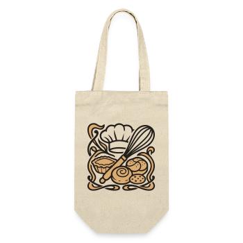 Whisk Baeckerhut Logo - Sac à bouteille - nature - Devant