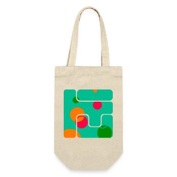 Geometric Shapes Art Design - Gift Bag for Bottles - nature - Front