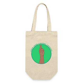 Keep Your Fingers Crossed Lucky Charm Vintage - Gift Bag for Bottles - nature - Front