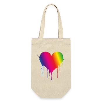 Cœur Arc-en-ciel Goutte - Sac à bouteille - nature - Devant