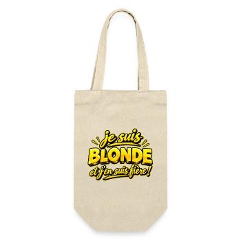 Je suis blonde - Sac à bouteille - nature - Devant