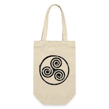 Triskele Spiral Emblem - Gift Bag for Bottles - nature - Front