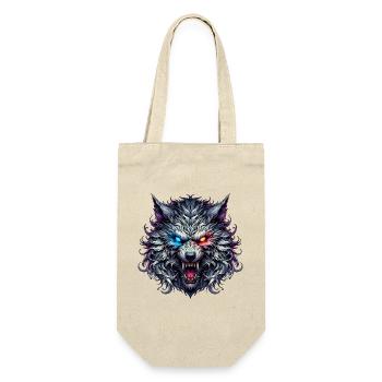 Neon Dual Eyed Wolf - Gift Bag for Bottles - nature - Front