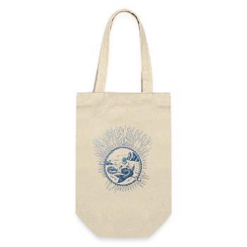 Neon sea mermaid in a rope circle by the sea - Gift Bag for Bottles - nature - Front
