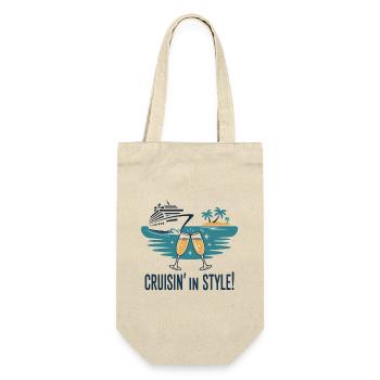 Cruisin’ in Style – Luxury Cruise Holiday - Gift Bag for Bottles - nature - Front