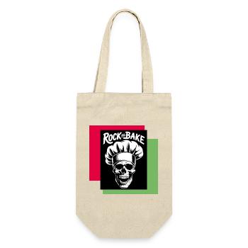 Rock Bake Skull Cook Motif - Gift Bag for Bottles - nature - Front