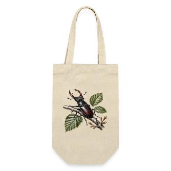 Lucane cerf volant sur branche  - Gift Bag for Bottles - nature - Front