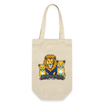 Lion Pride Sports Mascot Vector - Gift Bag for Bottles - nature - Front