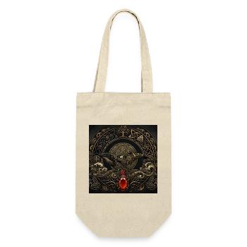 Mechanical whale with red gem - Gift Bag for Bottles - nature - Front