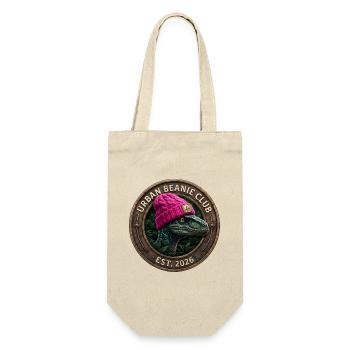 Urban Beanie Club - Raptor - Geschenkbeutel für Flaschen - Natur - Vorne