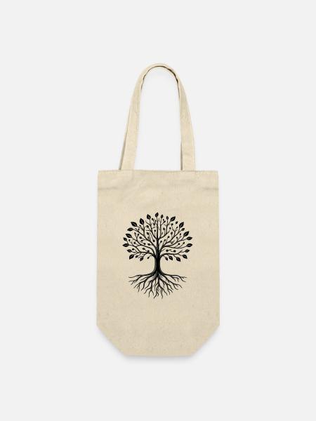tree of life 2027 - Geschenkbeutel für Flaschen - Natur