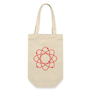 Atom - Geschenkbeutel für Flaschen - Natur - Vorne