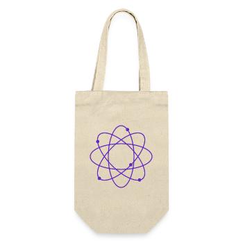 Atom - Geschenkbeutel für Flaschen - Natur - Vorne