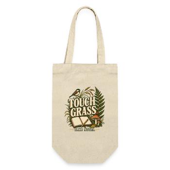 Nature Journaling - Touch Grass Take Notes - Geschenkbeutel für Flaschen - Natur - Vorne